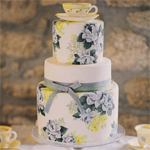浪漫唯美的手绘花纹蛋糕 让你的婚礼与众不同